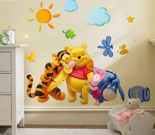 

Removable Cartoon Winnie the pooh Wall Sticker Mural Vinyl Decal Kids Room Decor