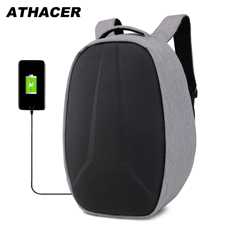 Athacer Laptop Bag Men USB Charging Waterproof Backpack Anti Theft Durable Nove Travel Business School Bags Women Casual DayPack | Багаж и