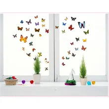 Novo 81 unidades/pacote Borboletas DIY Parede Etiqueta Da Janela do Vinil Para Geladeira Celular Decoração Mural Adesivo de Parede Decalques Cartaz