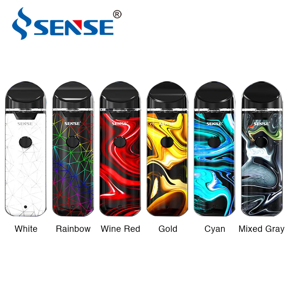 

Original Sense Orbit Pod Starter Kit 1100mAh with Internal 1100mAh battery & 2.5ml capacity for DL & MTL vaping vs Innokin EQS
