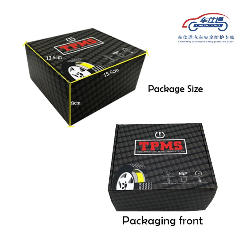 Car solar TPMS tire pressure monitor Wireless Tire Pressure Monitoring alarm System With LCD color display External sensor