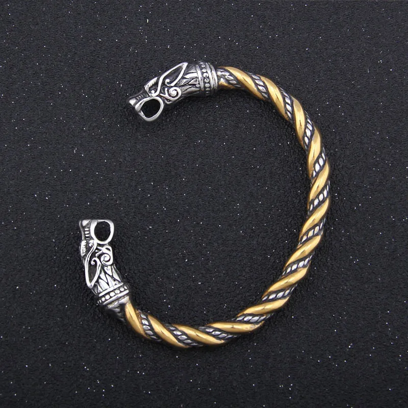 Stainless Steel Dragon Bracelet Jewelry Fashion Accessories Viking Bracelet Men