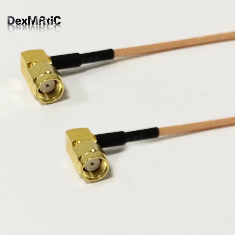 New RP-SMA Male Right Angle Switch plug 90-degree Cable adapter RG316 Wholesale Fast Ship 15cm/30cm/50cm/100cm | Обустройство дома