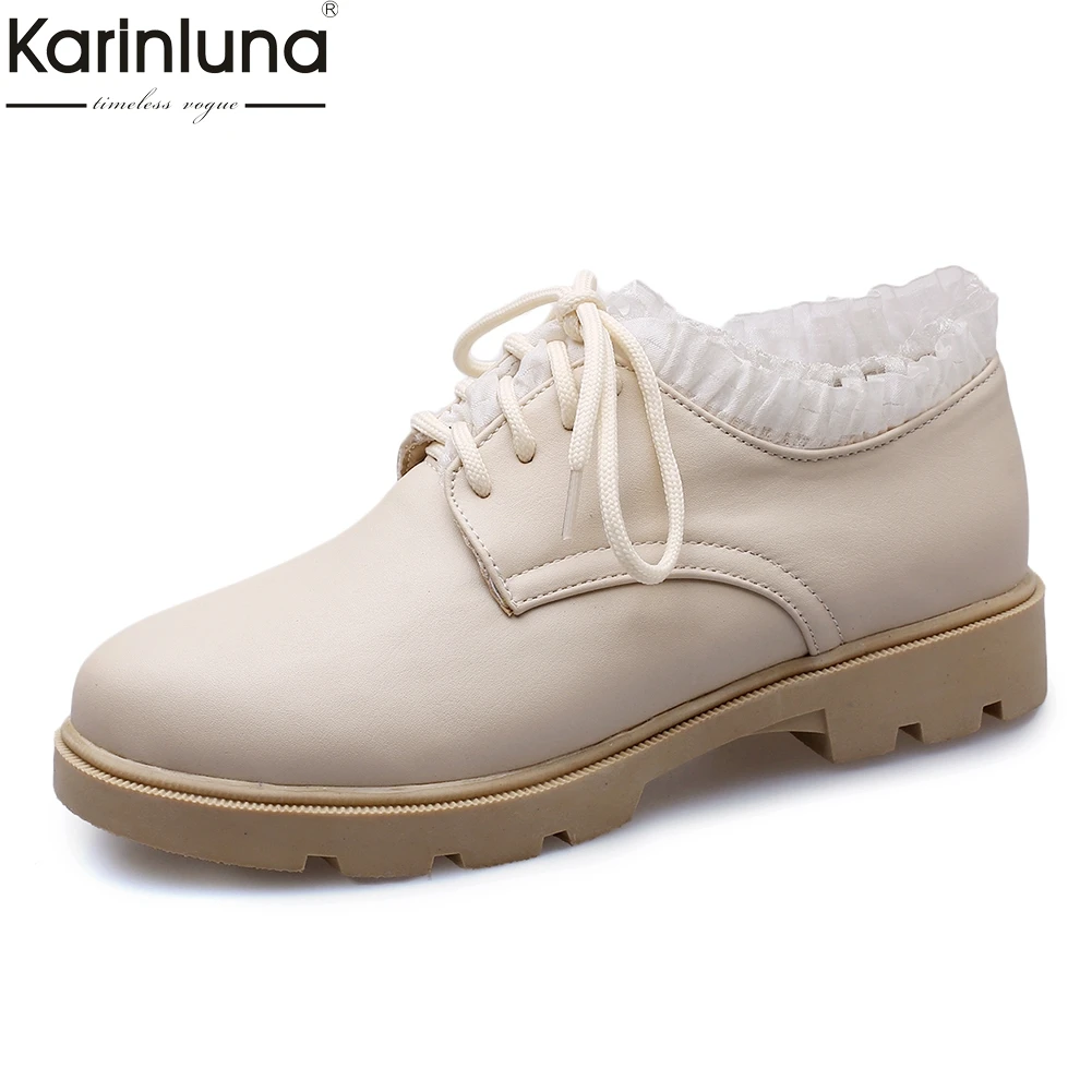 

Women's Dropship Big Size 34-43 Elegant Lace Pumps Women 2019 lovely Lady Pumps Girl Low Heels Shoes Woman