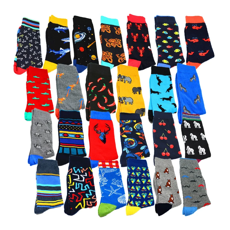 Men's Socks Harajuku Happy Funny Crew Socks Animal Lobster Dog Whale Food Chili Dress Socks Men's Wedding Christmas Gifts Men's Socks Harajuku Happy Funny Crew Socks Animal Lobster Dog Whale Food Chili Dress Socks Men's Wedding Christmas Gifts