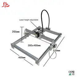 15 Вт металла с ЧПУ маркировочная машина поделки лазерная гравировка машины 3040 с регулируемой высотой