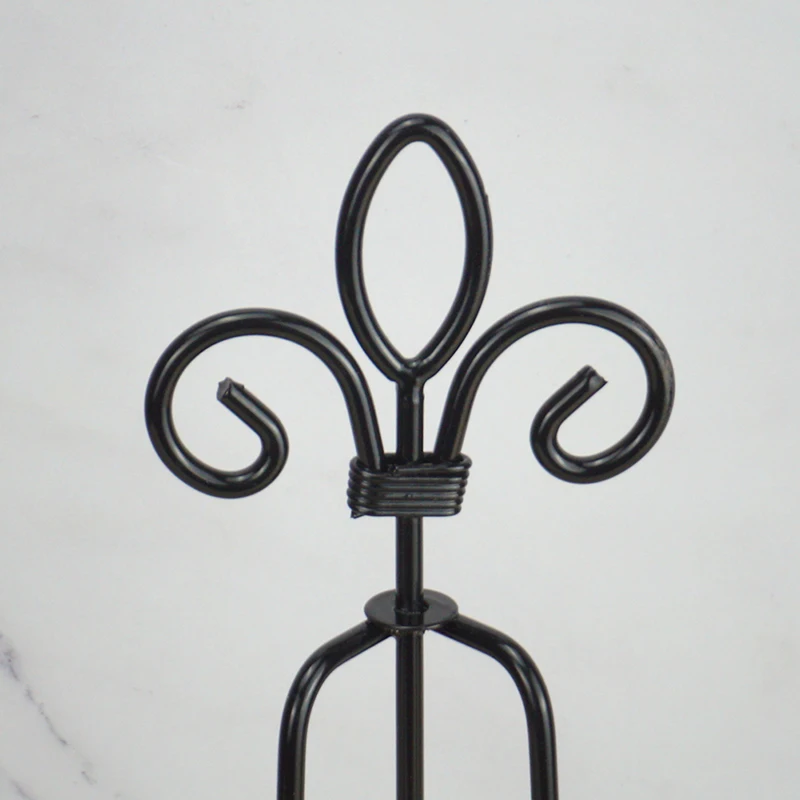  Large Iron 10 inch plate stand Holder Picture Frame stand Easel Display stand Black and gold