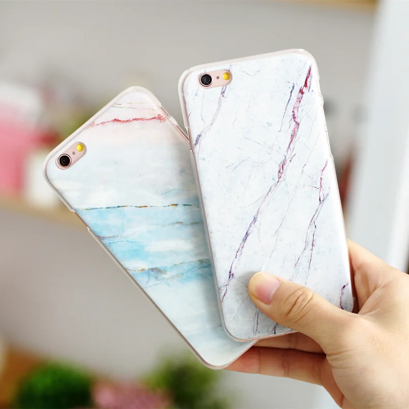 

DS-LOVEHUI Marble Phone Case for iPhone 8 7 6 6s Case Glossy hard Back Cover for iPhone 5 S SE Case Coque Fundas Capa