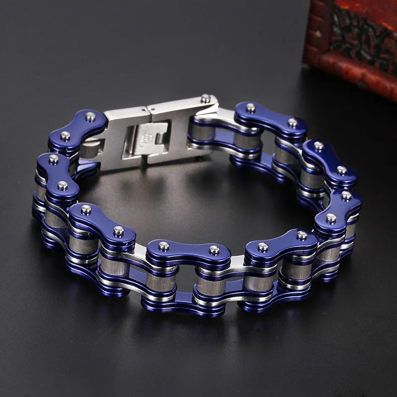 Trustylan Thick Bicycle Motorcycle Chain Bracelet Men Jewelry Chain Bracelet Men Jewelry