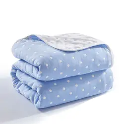 Детское одеяло хлопок, детское летнее одеяло, дышащие мягкие постельные принадлежности, хлопок, ванна, марлевая пеленка для мальчиков и