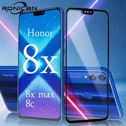 Ultra - Durable Tempered Glass Screen Protector - High - Strength Protective Film - Black (Honor 8 Lite)
