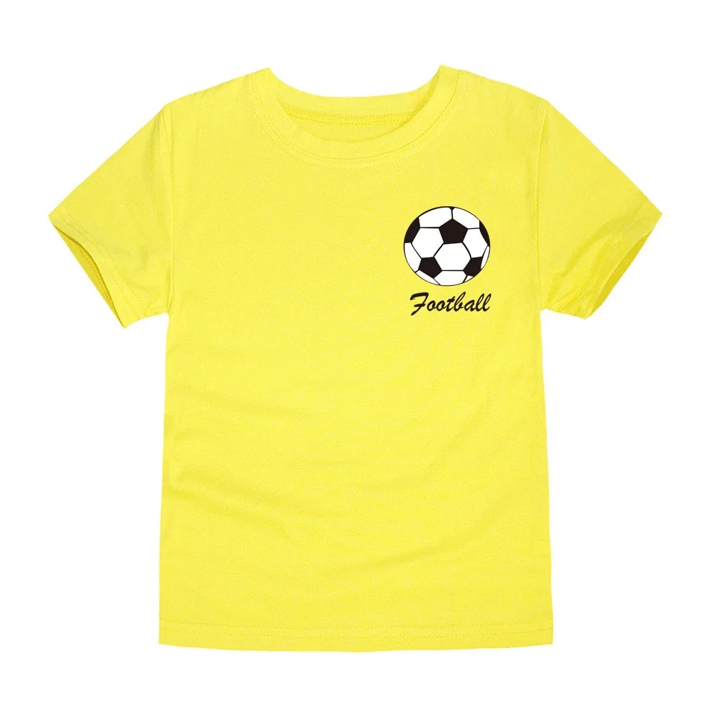 Летняя командная Одежда для мальчиков детские футболки для футбольной команды футболки для мальчиков, детская одежда футболки для девочек для От 1 до 14 лет
