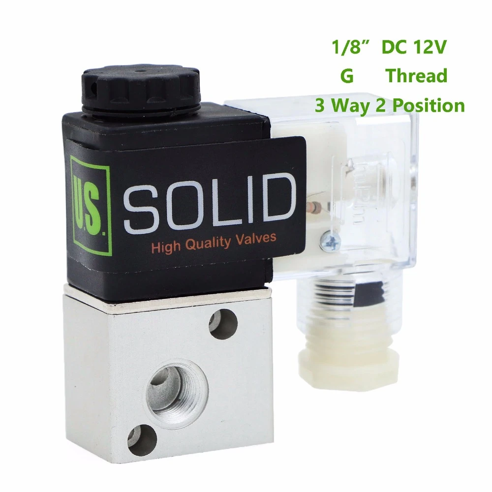 U S Solid 1 8 3 Way 2 Position Pneumatic Electric Solenoid Valve Dc 12 V G Thread Aluminum Alloy Iso Certificated Solenoid Valve Dc Solenoid Valveelectric Solenoid Valve Aliexpress