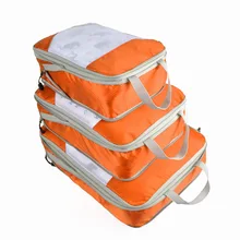 3 шт., дорожная сумка, водонепроницаемый нейлоновый упаковочный кубик, органайзер для багажа, удобный компрессионный чемодан, органайзер для одежды