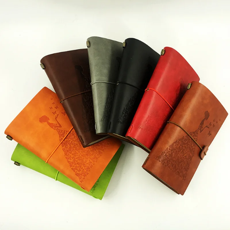 

stationery Rope Bind Style Restoring Ancient Ways Travelling Paper Notebook Blank Page Notebook