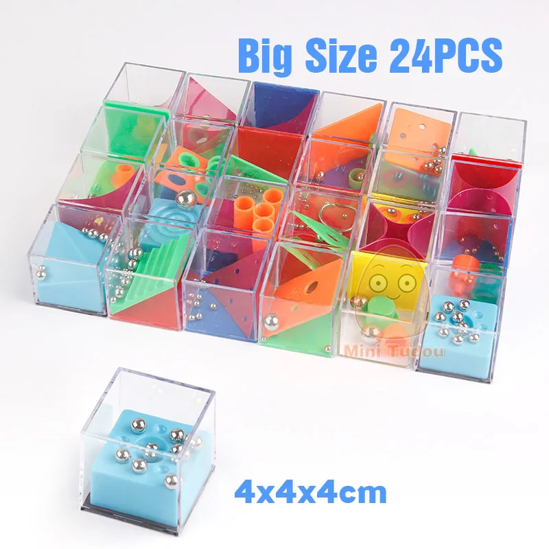 Детские развивающие игрушки 3D головоломка Лабиринт с бусинами IQ игра для взрослых куб познавательная головоломка коробка Enfant обучающая игрушка Ручные игры - Цвет: Big Size