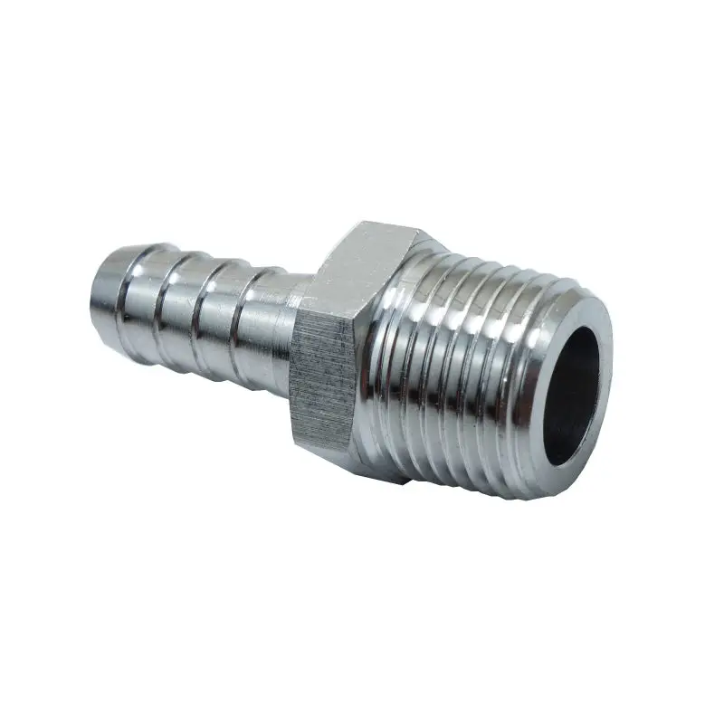 

2Pcs 10 mm ID Hose Barb Tail To 1/2" BSPT male Hose Barb Fitting SS 304 Stainless Steel Barstock
