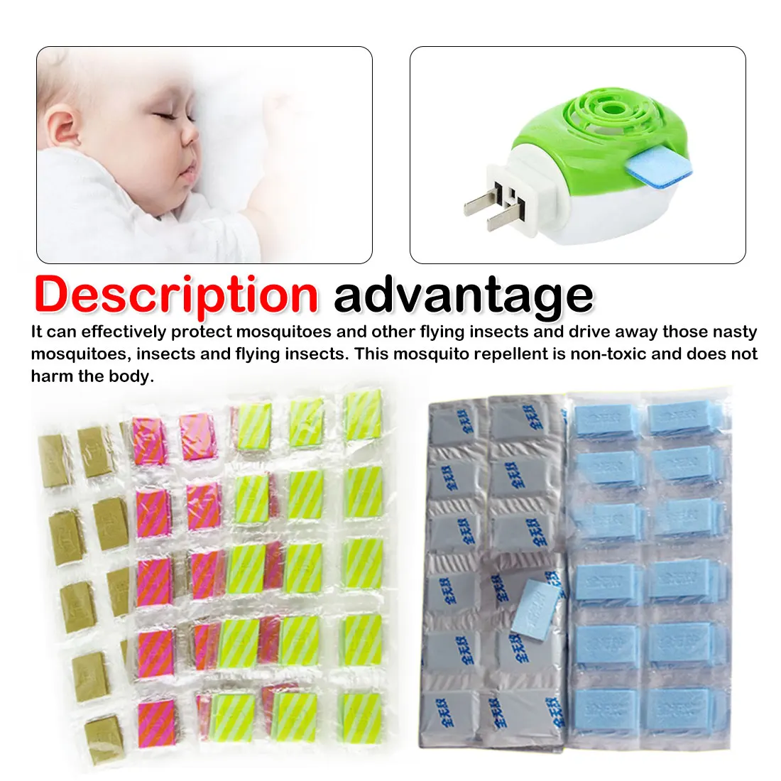 

60Pcs/lot Mosquito Repellent Tablet Insect Anti Mosquito Pest Repeller No Toxic Pest Reject Insect Killer pest control