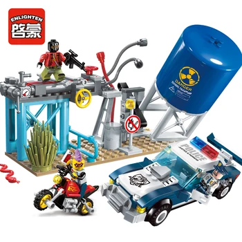 

1913 296pcs SWAT/Police Constructor Model Kit Blocks Compatible LEGO Bricks Toys for Boys Girls Children Modeling