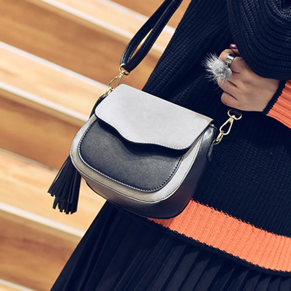 أكياس المرأة 2019 البسيطة العصرية الرجعية حقائب كتف قاطرة التلوين Crossbody حقائب السيدات حقيبة ساع Sac