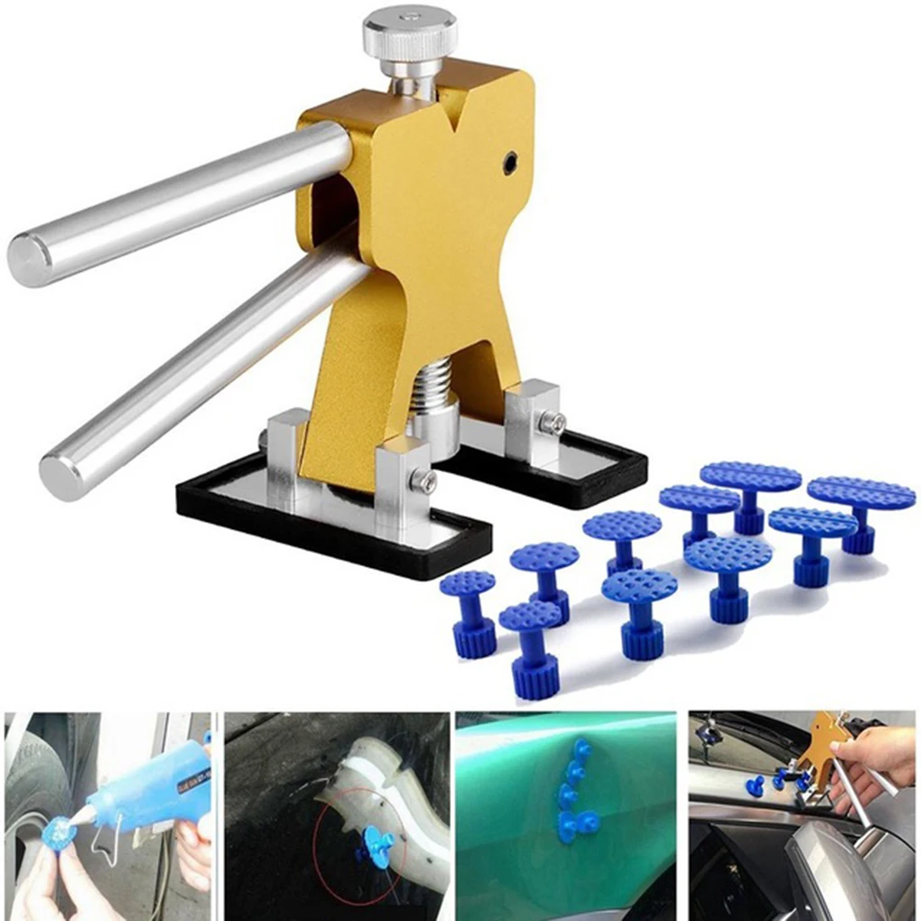 

11pcs Stainless Steel Adjustment Knob Auto Car Paintless Dent Repair Tools Set Hail Damage Dent Lifter