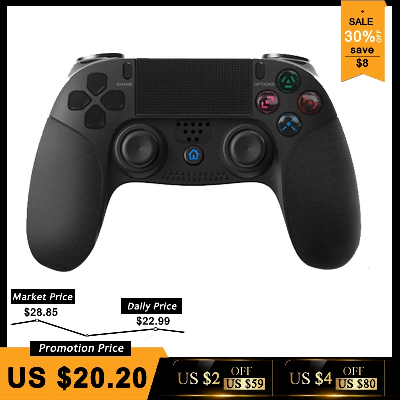 

Wireless Bluetooth Controller For PS4 Console Gamepad For PS3/PC Joystick