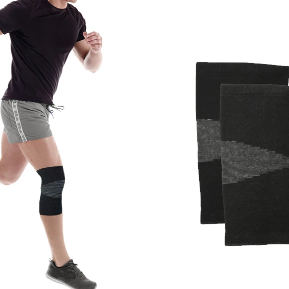 Pack Bamboo Fiber Energizing Pain Relief Knee Compression Sleeve Brace