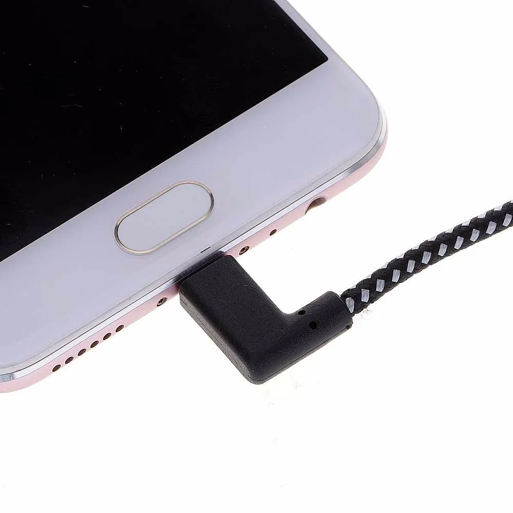 Micro USB кабель 3M двойной локоть USB зарядное устройство для samsung нейлоновый Плетеный зарядный кабель шнур для htc Xiaomi Android телефон