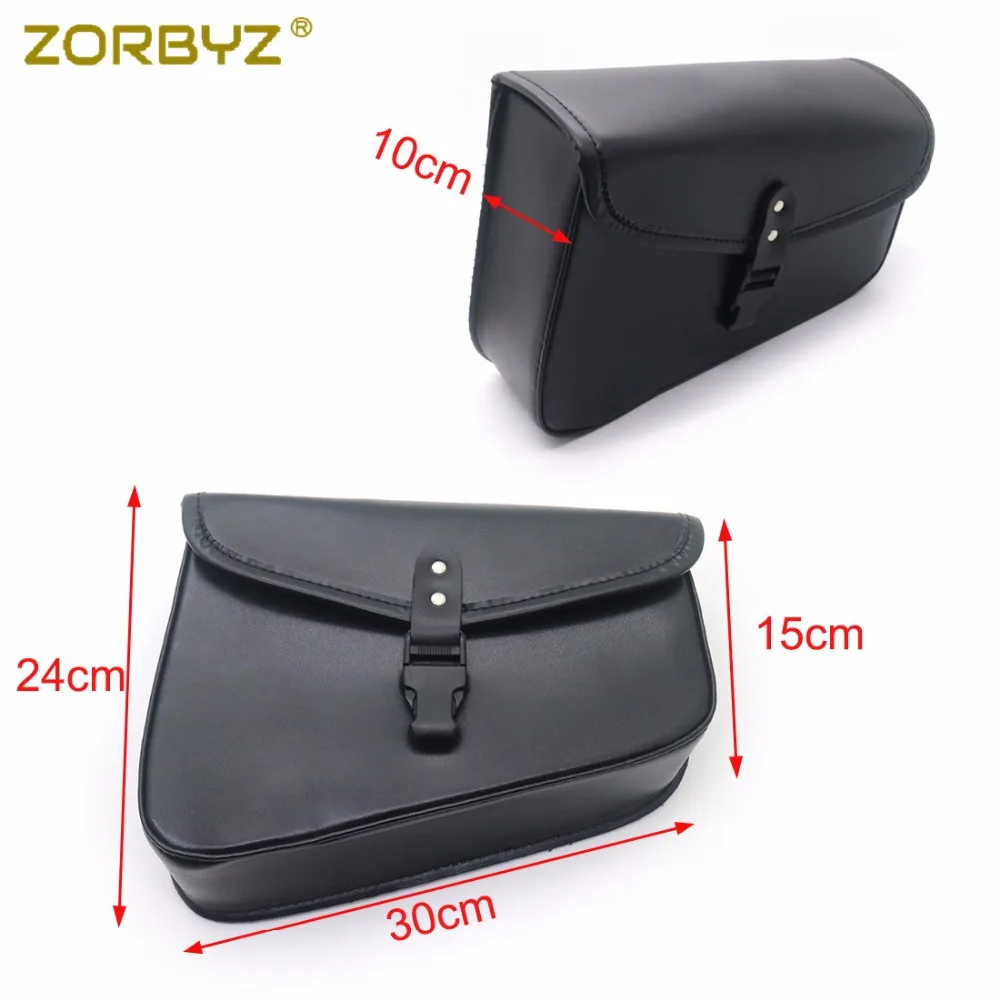 ZORBYZ мотоциклетная сумка черная из искусственной кожи для багажа Harley Sportster XL 883 Hugger