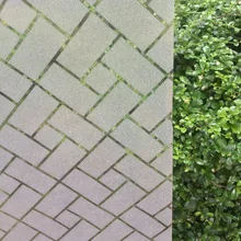 Кирпичи узор статическая самоклеящаяся декоративная оконная пленка Непрозрачная Пленка Конфиденциальности для украшение для окон ПВХ Наклейка на стекло, окно