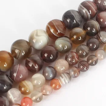 

Natural Stone Persian Agates beads Round Loose Spacer Beads 15" Strand 6 8 10 mm Pick Size For Jewelry Making women necklace.