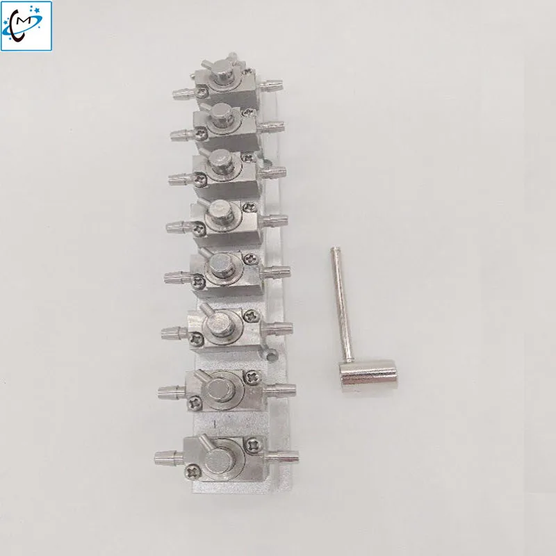 UV flatbed plotter printer printhead cleaning valves unit infiniti gongzheng Liyu large format printer cleaner metal hand valve UV flatbed plotter printer printhead cleaning valves unit infiniti gongzheng Liyu large format printer cleaner metal hand valve