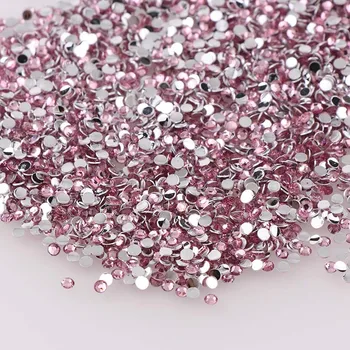 

Pink 10000pcs 2mm/3mm/4mm/5mm Round Resin Flatback Rhinestones For DIY Nail Art/Jewelry Decoration