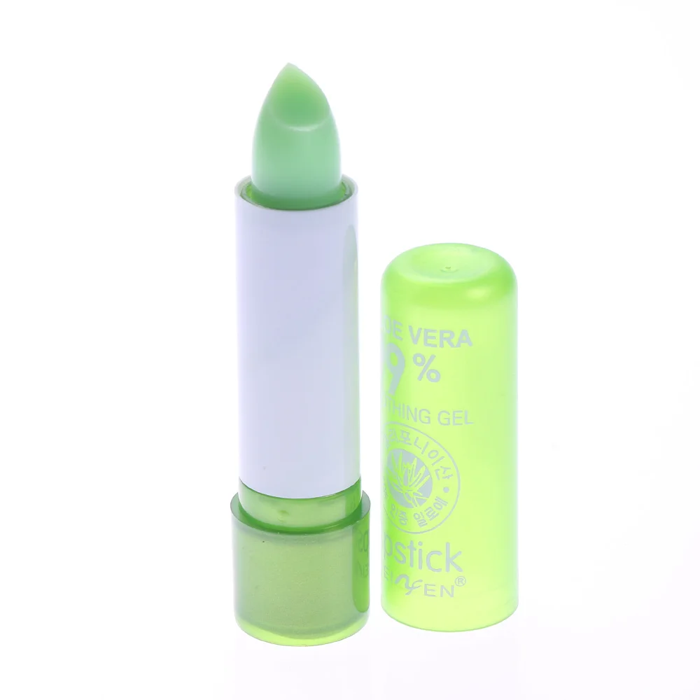 Online 1 PC Kelembaban Meleleh Lip Balm Tahan Lama Lidah Buaya Warna Lipstik Mood Mengubah Tahan Lama Pelembab Lipstik Anti penuaan
