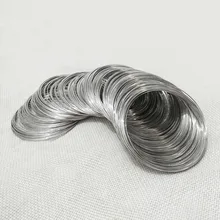 Изготовление ювелирных изделий с памятью металлическая проволока катушка сталь бисер фурнитура броши Букет пустой браслет браслеты 50 петель аксессуары бижутерия