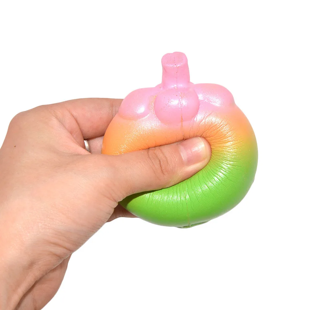 

1pcs Squishy Stress Toys Reliever Simulation Mangosteen Scented Slow Rising Toys Elastic Environmentally PU Mangosteen