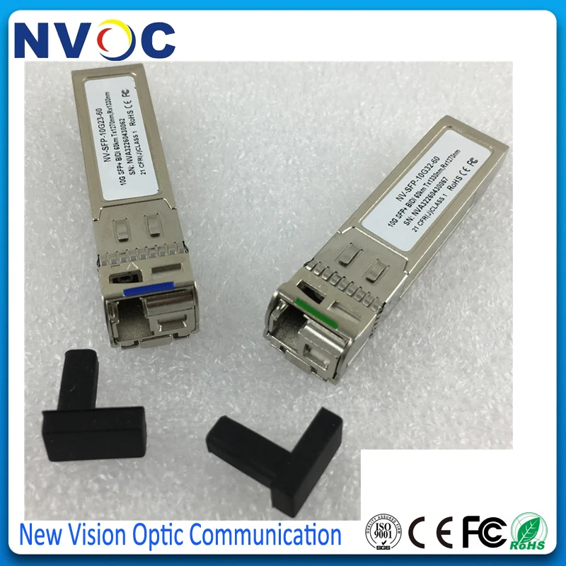 10G SM BIDI 1270 нм 60 км волоконно оптический модуль приемопередатчика SFP + LR LC совместим
