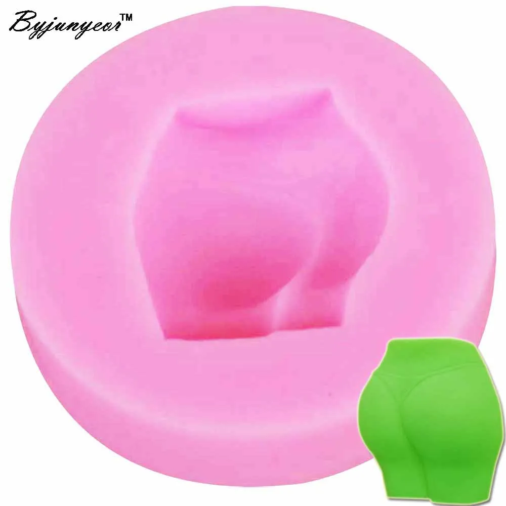 Byjunyeor Body Butt 3D соевый воск для свечей ароматическая форма мыла силиконовая ручная