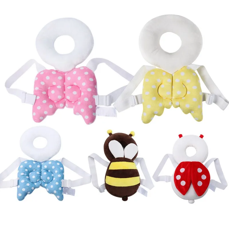 

Baby Pillow Head Protection Pad Toddler Headrest Pillow Baby Neck Cute Wings Nursing Drop Resistance Cushion Children Protect