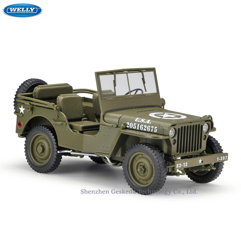 

WELLY 1:18 Jeep Willis Simulation Alloy Off-Road Vehicle machine Simulation Alloy Car Model Collection toy tools