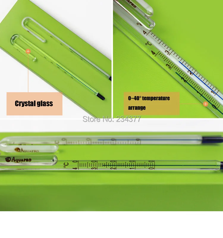 Термометр Aquapro стиль ada стекло изгиб повесить на аквариум 6 мм 8 мм 10 мм 12 мм 15 мм толщина