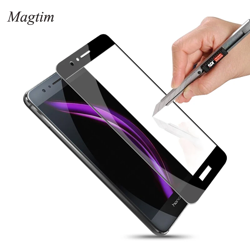 

Full Cover Tempered Glass For Huawei Honor 8 9 Lite 6X 7X V9 Play V10 Protection Film For Honor P8 P9 P10 Lite Screen Protector