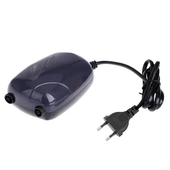 

EU Plug Aquarium Air Pump Fish Tank Mini Silent Compressor Double Outlet Oxygen Pumps Aquariums Aquatic Accessories 220V