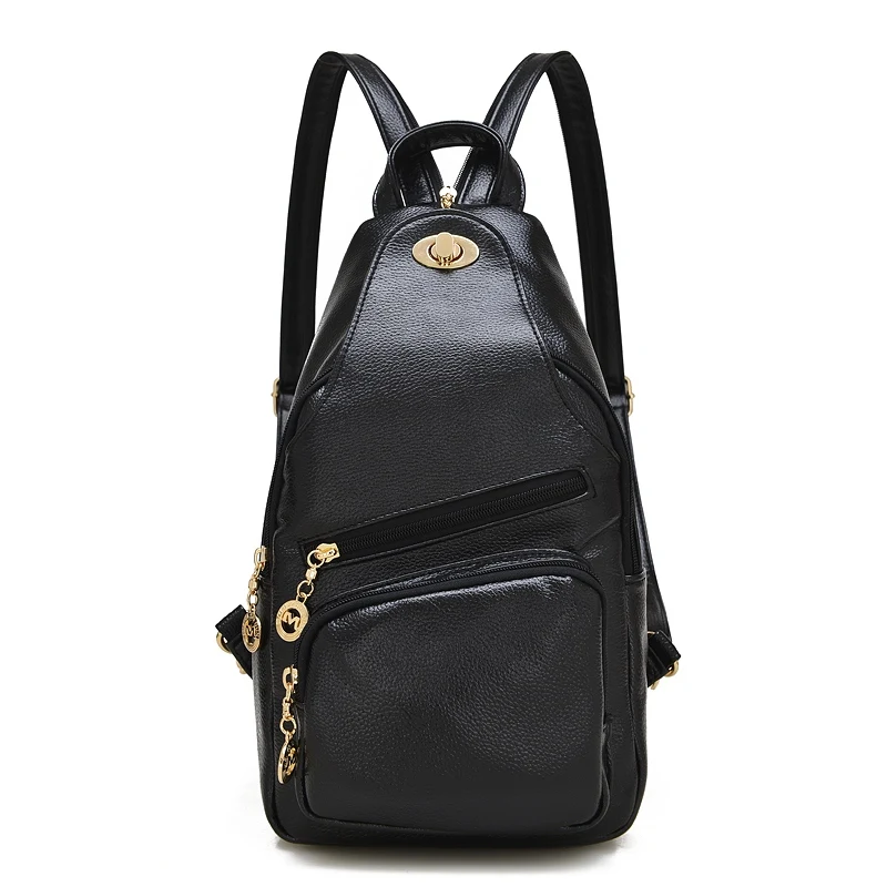 

Women's Backpacks Genuine Leather Students School Bag For Teenager Girls Women Backpack Multifunction Rucksack Mochila Femininas