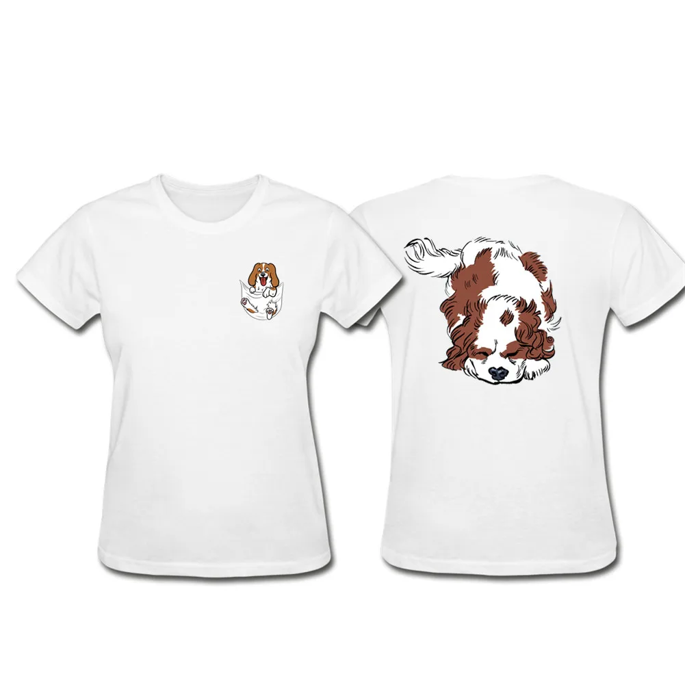 

Cavalier King Charles Spaniel 2019 Women T-shirt O-Neck Short sleeves Summer Casual Fashion T Shirt SWAG