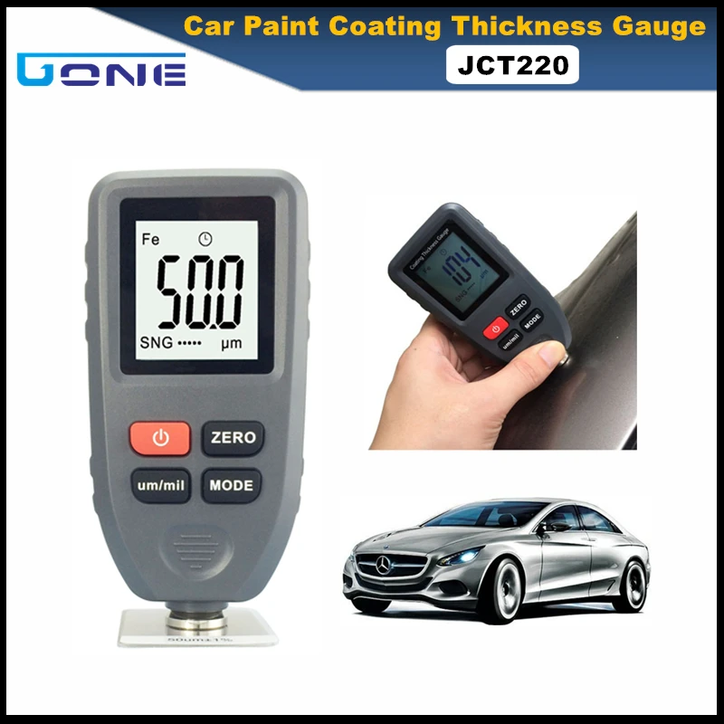 

JCT220 car paint coating thickness gauge meter tester mini thickness gauge Electroplate coating thickness measure 0-1300um