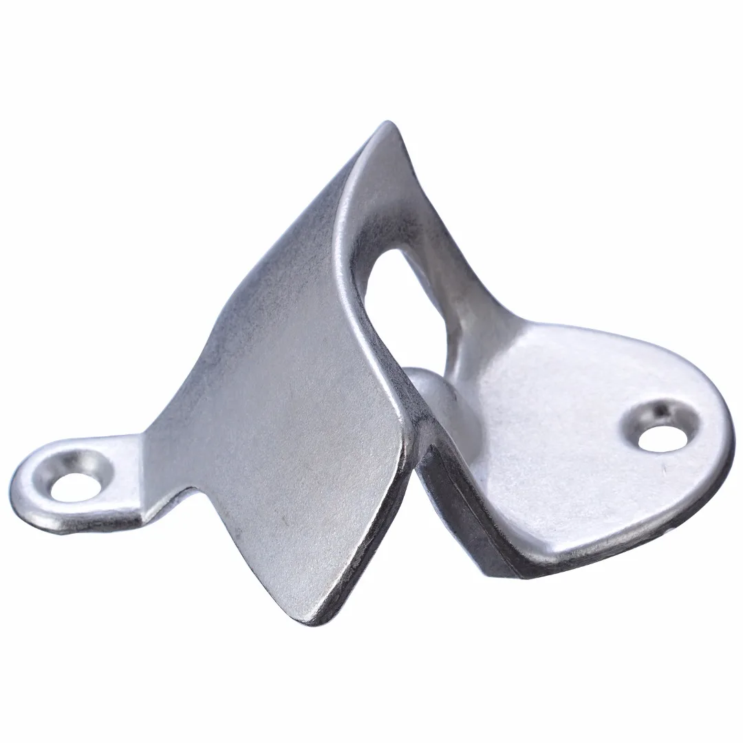 1pc Silver Wall Mounted Beer Wine Bottle Cap Catcher Bar Mountable Metal Opener Home Kitchen Party Supplies