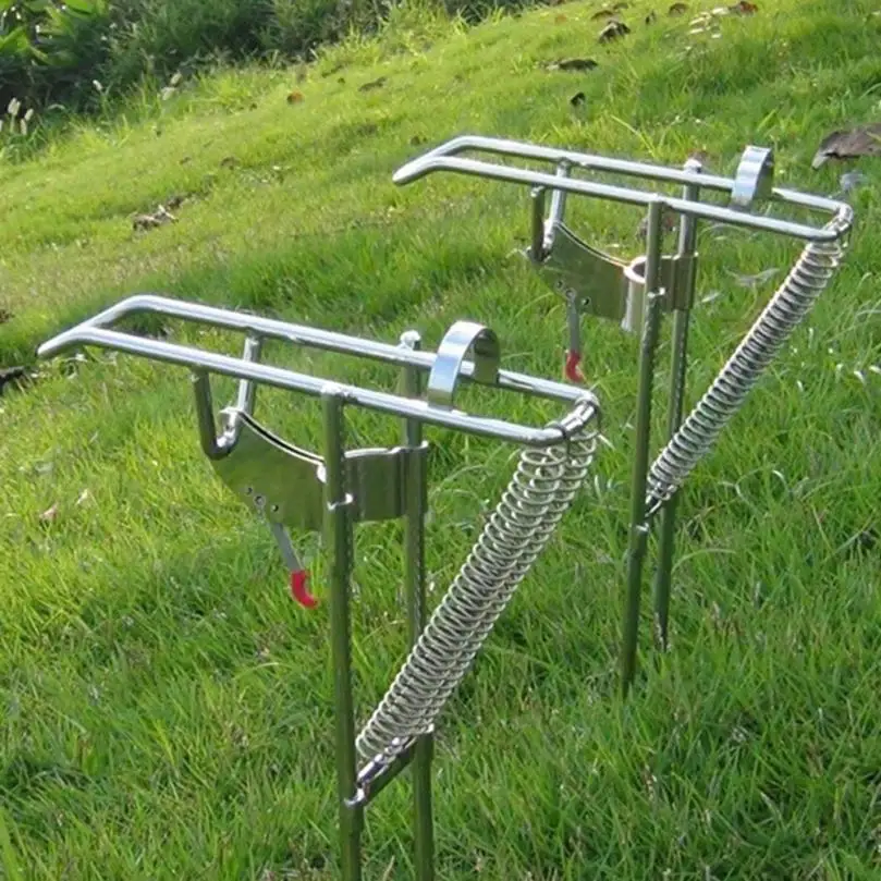 world-wind 3011# Fishing Rod Holder Automatic Double Spring Angle Fish Pole Tackle Bracket Rest free shipping |