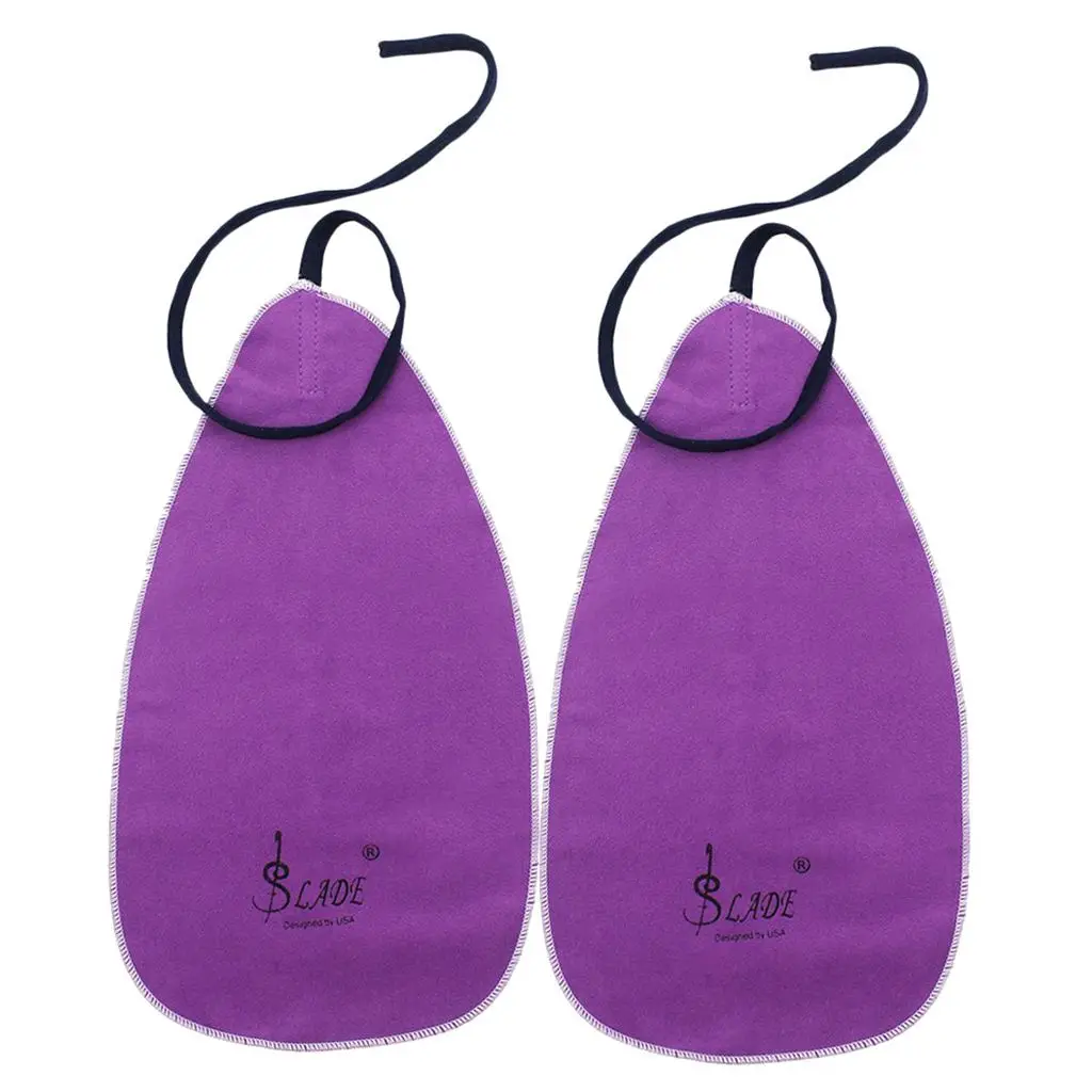 

BMDT-SLADE 2pcs Wind Instruments Saxphone Clarinet Flute Swab Cloth Purple