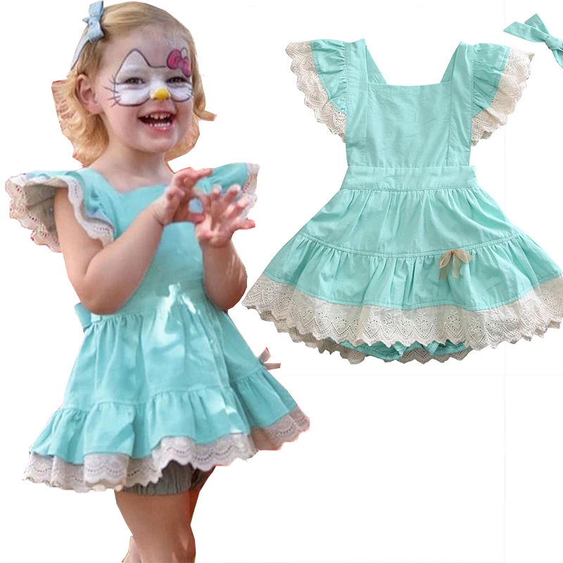 2017 Summer New Toddler Kids Baby Girls Floral Ruffle Dress Little Girl Backless Cross-Strap Dresses Sundress Sunsuit Clothing | Детская